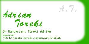 adrian toreki business card